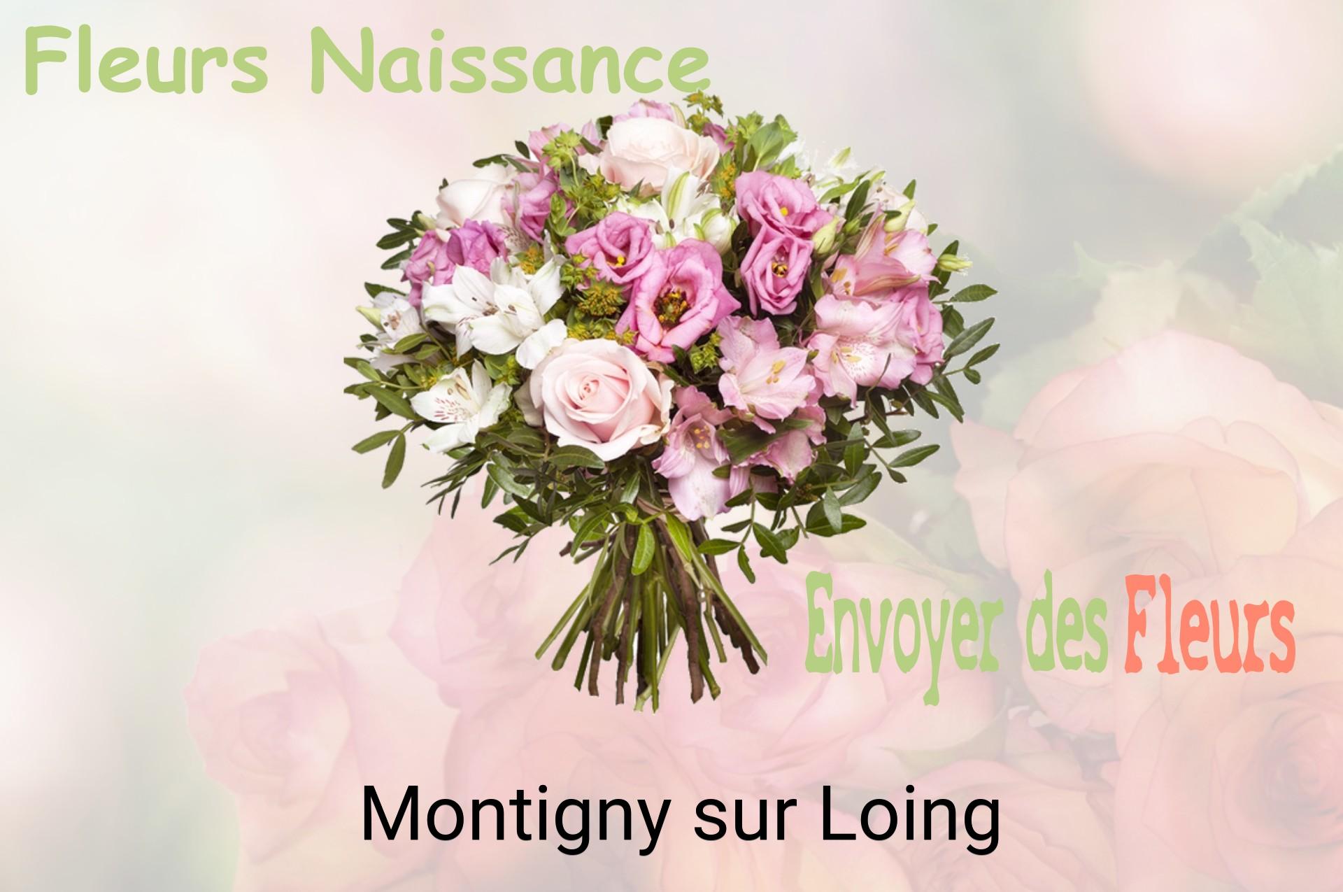 Bouquet de fleurs de naissance livré à Montigny-sur-Loing